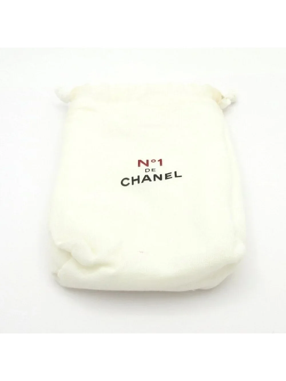 Chanel Necklace CC Logo Ivory Gold Clear Camellia